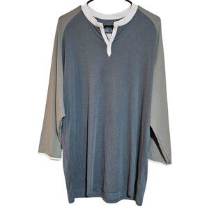 SpearPoint Apparel Mens X-Large Raglan Sleeve Henley Shirt
